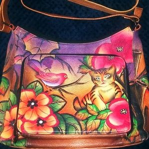 Anushka Leather Crossbody Bag